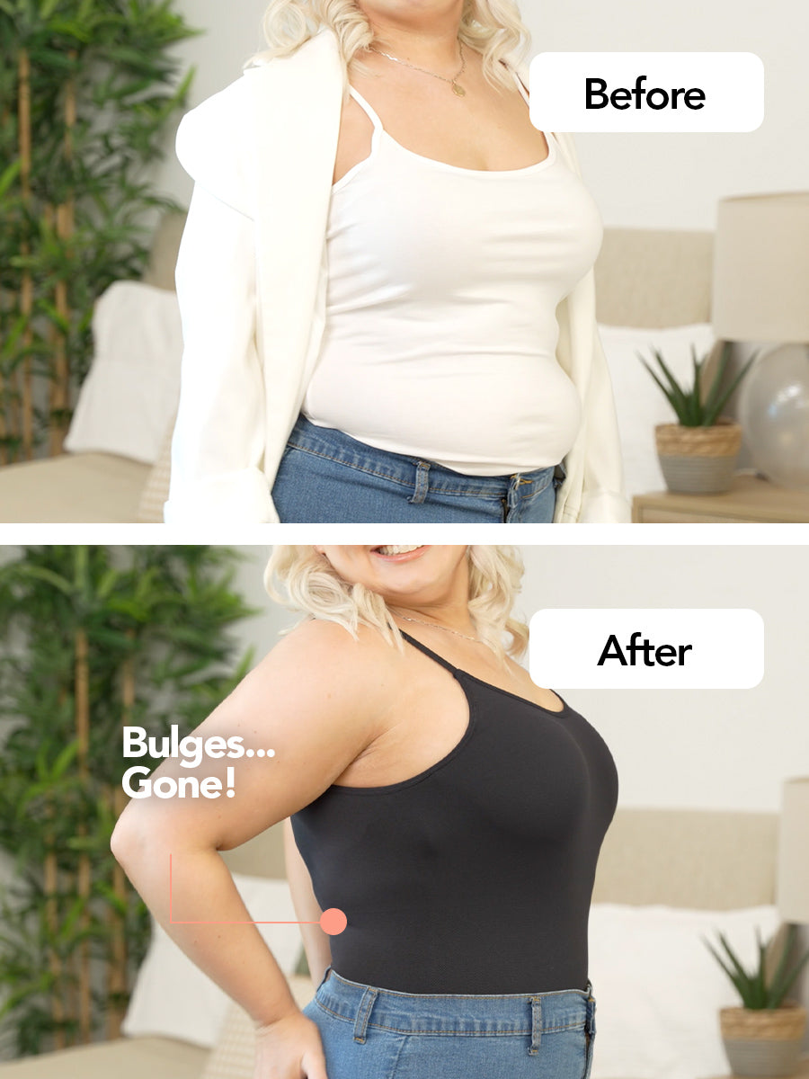 طقم مكون من قطعتين من القمصان الداخلية ذات الرقبة المستديرة لتشكيل الجسم يوميًا