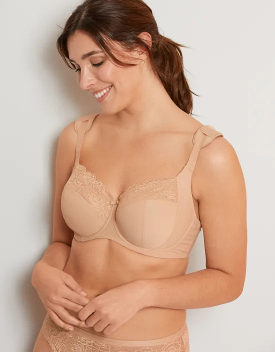 Hushh White Full Coverage Comfy Push Up Bra