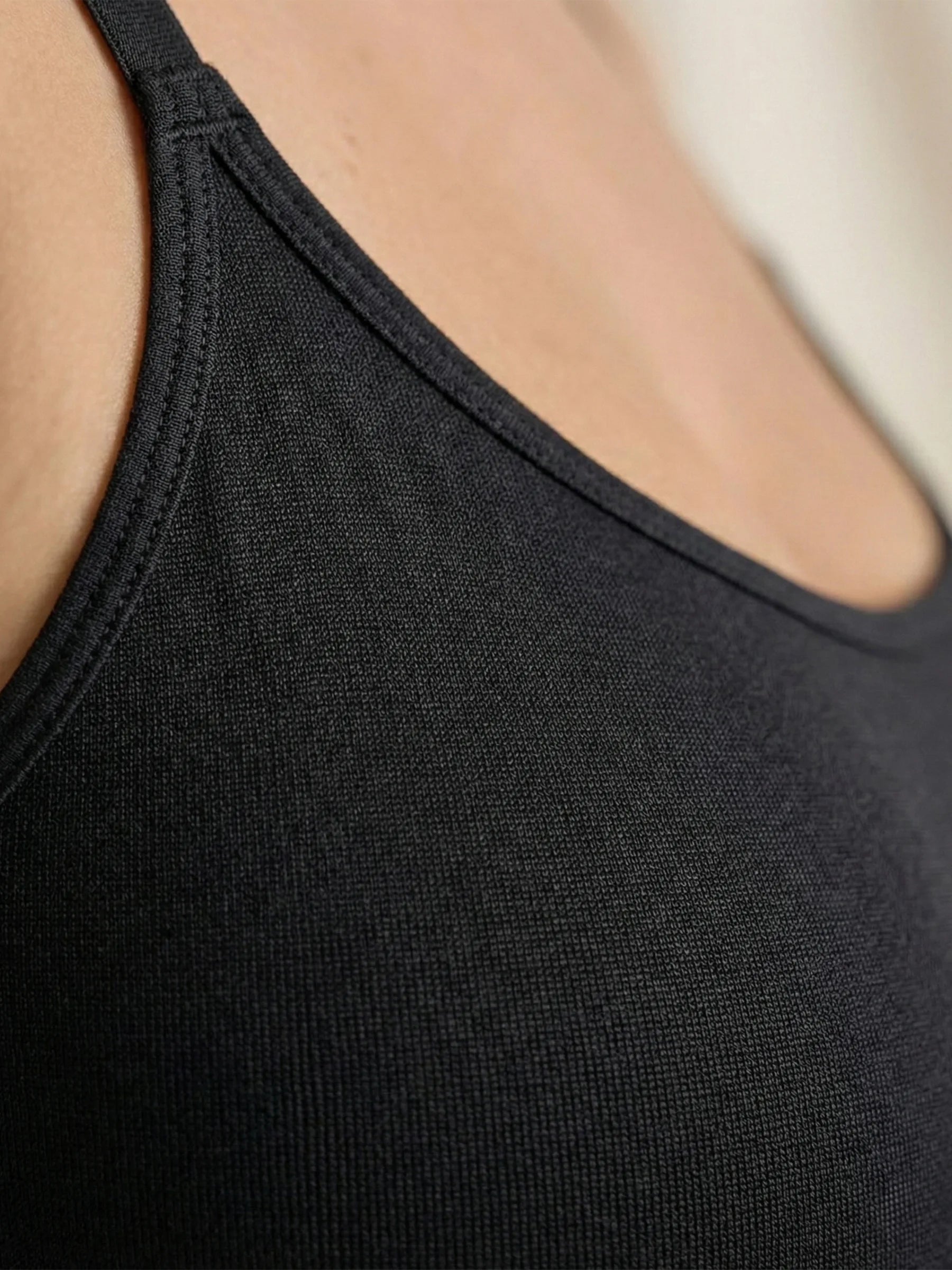 Scoop Neck Bodysuit Shaping Shorts