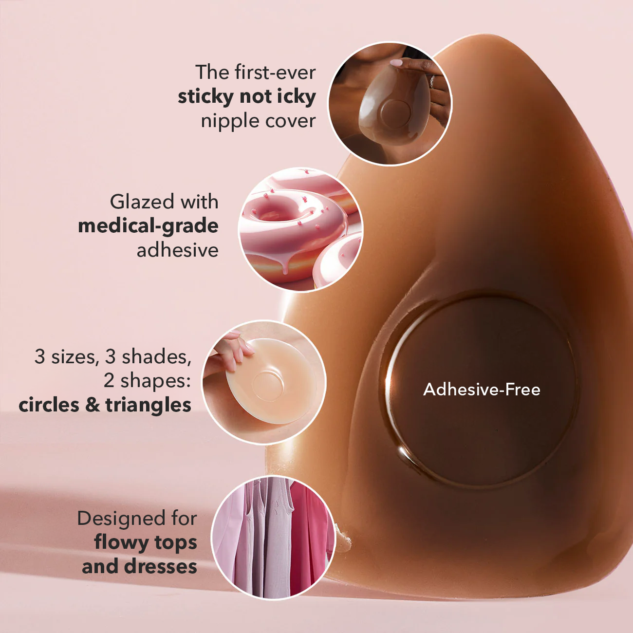 Triangle Combo Nipple Covers Set