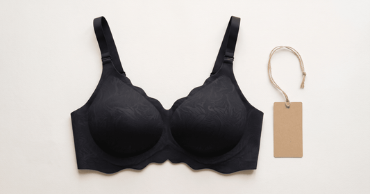 Conturve Scalloped Push-Up Wireless Jelly Bra beside a price tag