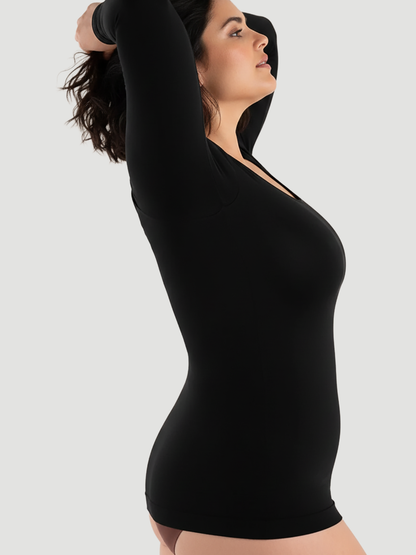 Long-Sleeve Shaping Smoothing Top