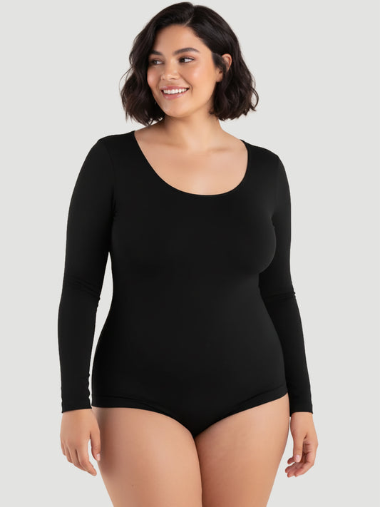 Long-Sleeve Shaping Smoothing Top