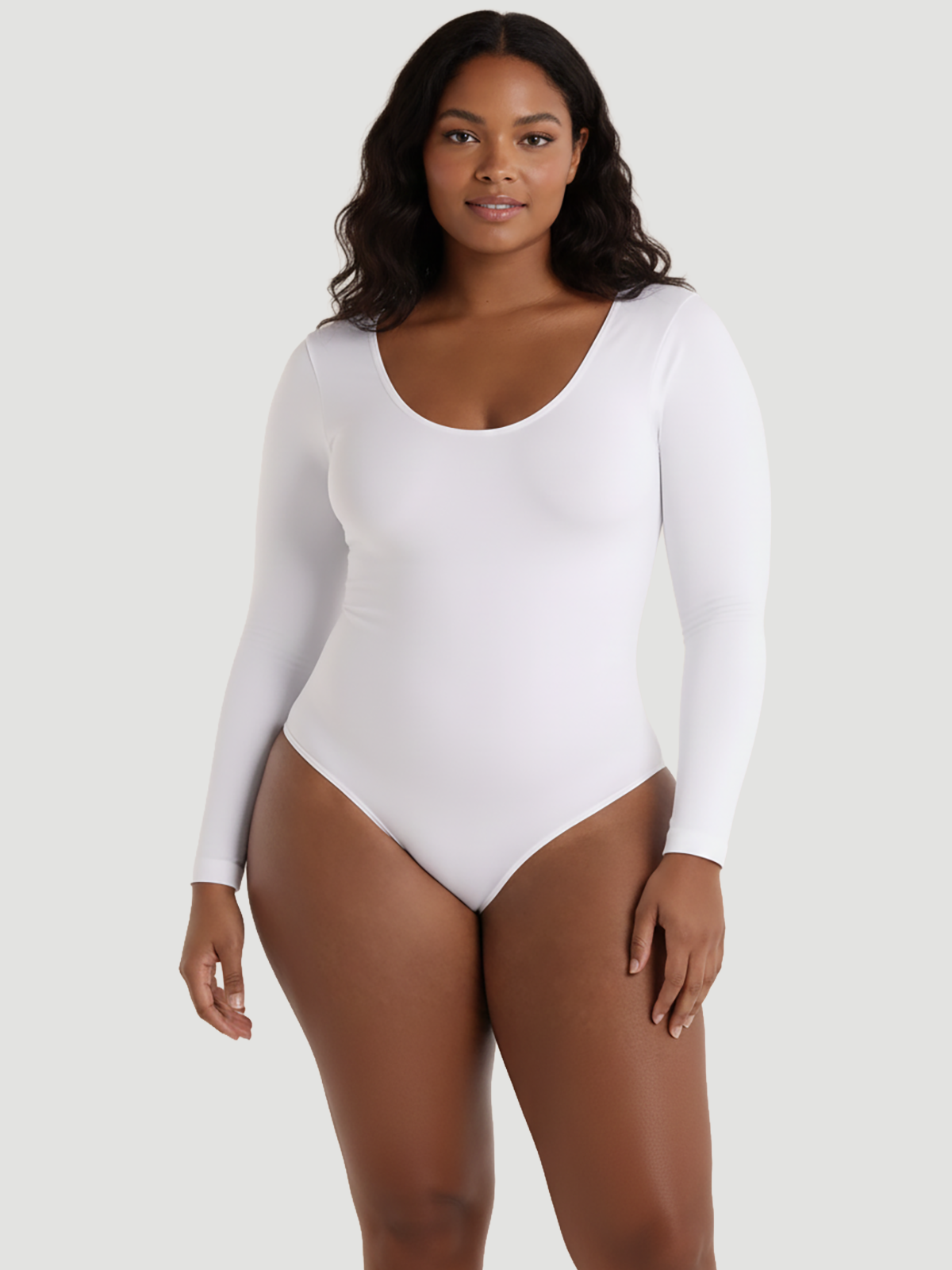 Long-Sleeve Seamless Sculpt Shapewear Bodysuit