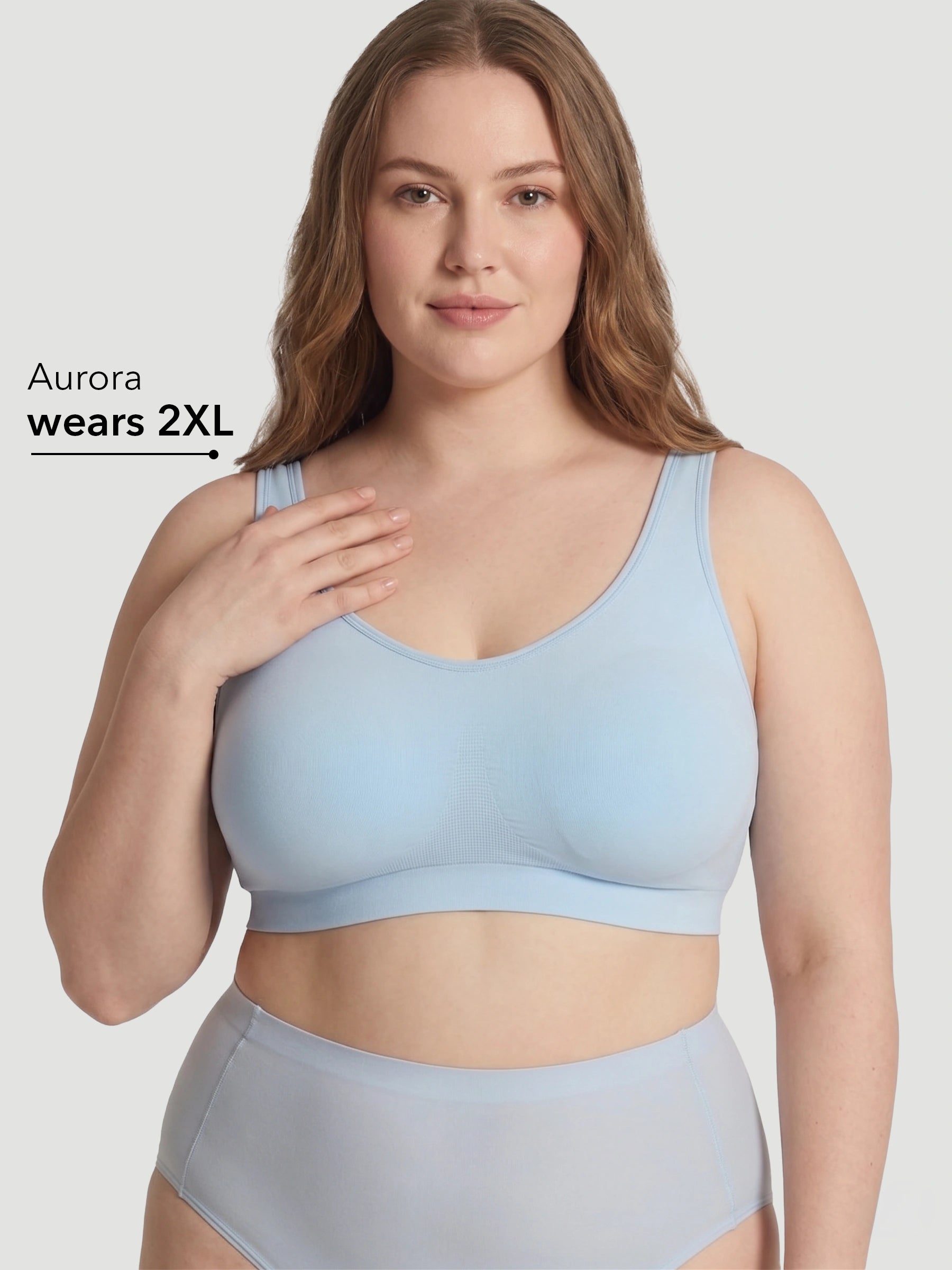 Adjustable Wire Free Shaper Bra (Cups A-FF) + FREE Bra Extender