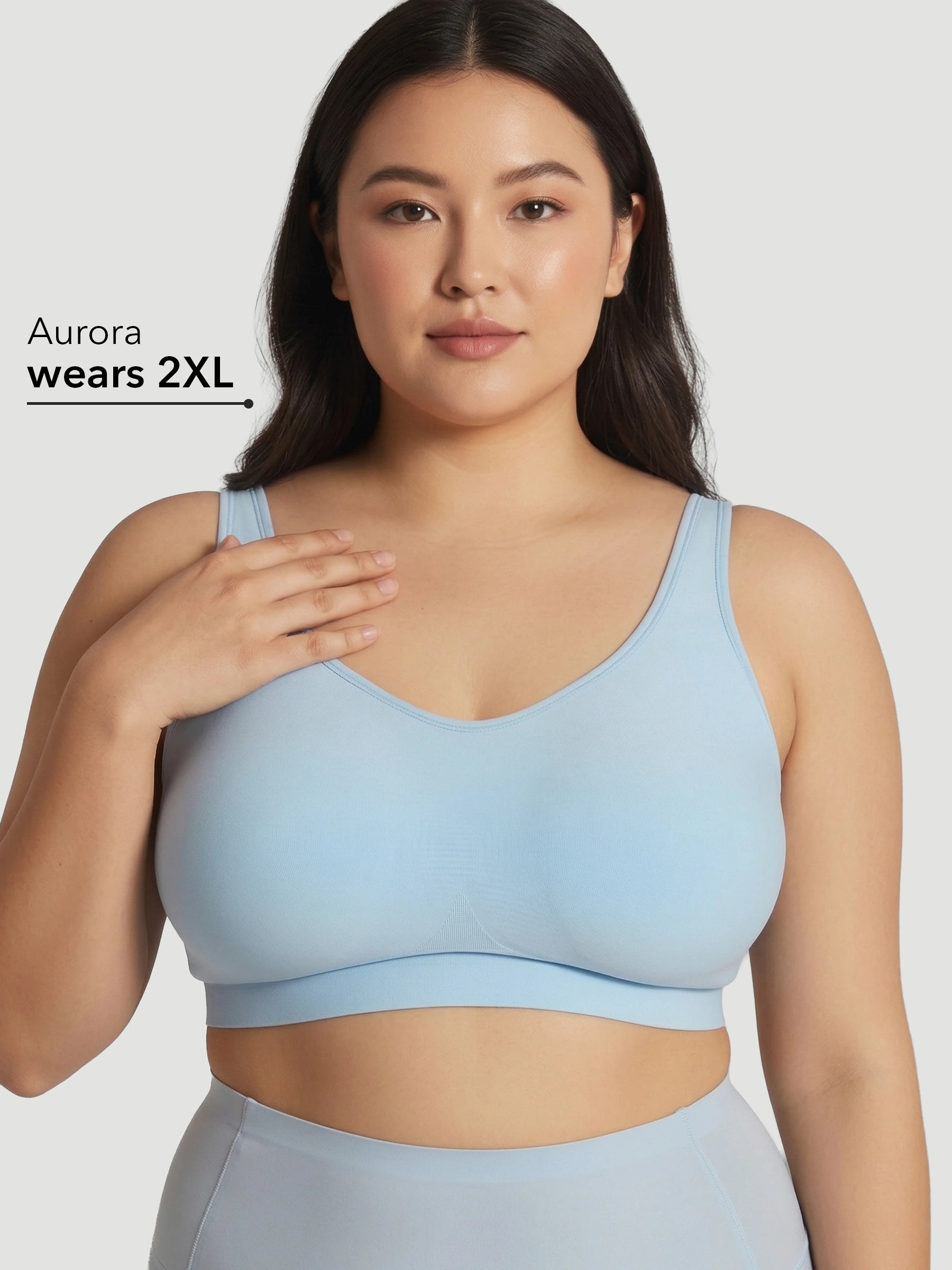 Adjustable Wire Free Shaper Bra (Cups A-FF) + FREE Bra Extender