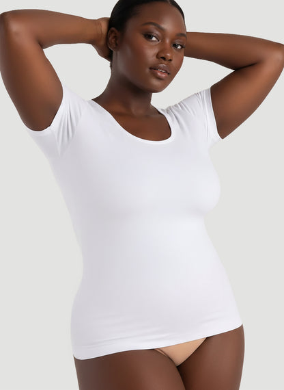 Short-Sleeve Shaping Smoothing Top