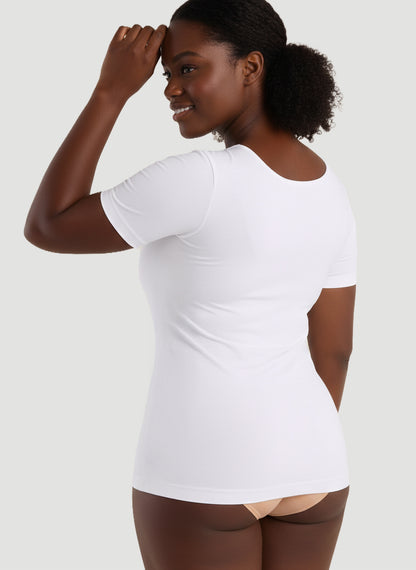 Short-Sleeve Shaping Smoothing Top