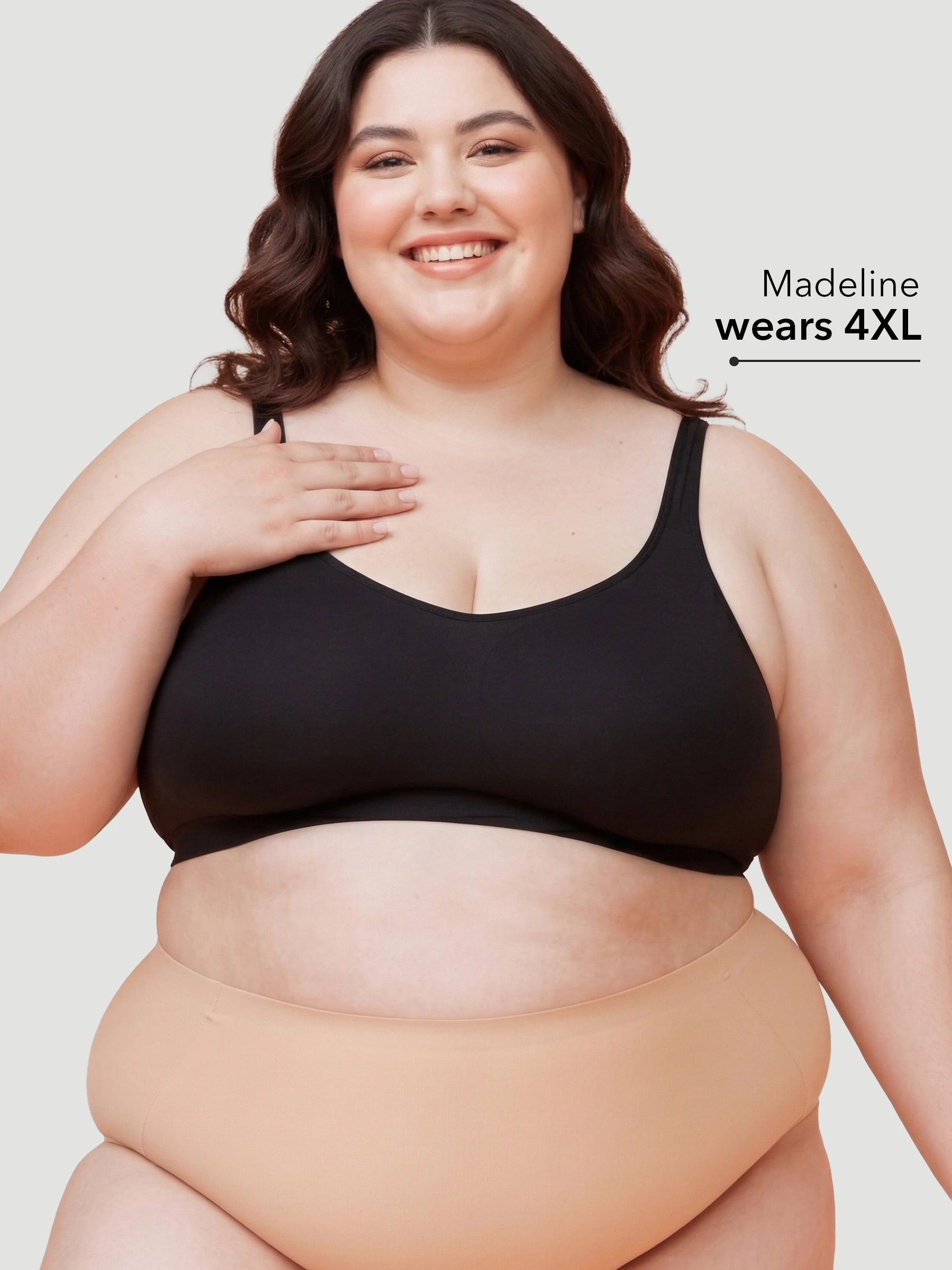Adjustable Wire Free Shaper Bra (Cups A-FF) + FREE Bra Extender