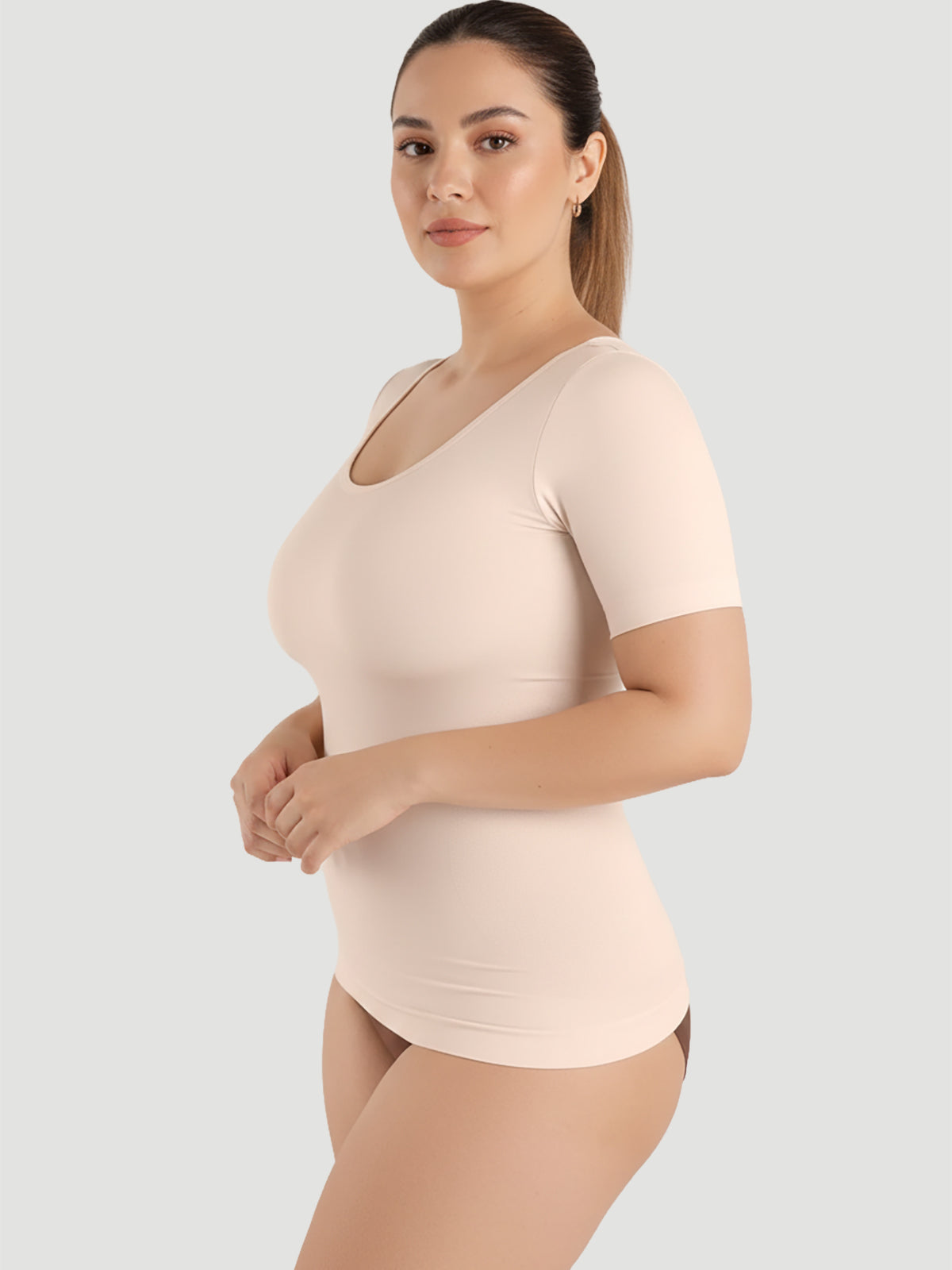 Short-Sleeve Shaping Smoothing Top