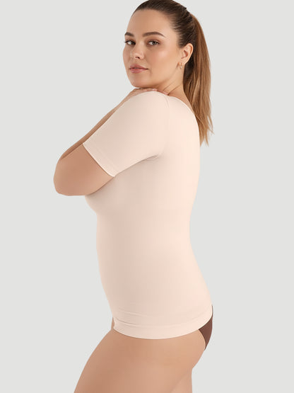 Short-Sleeve Shaping Smoothing Top
