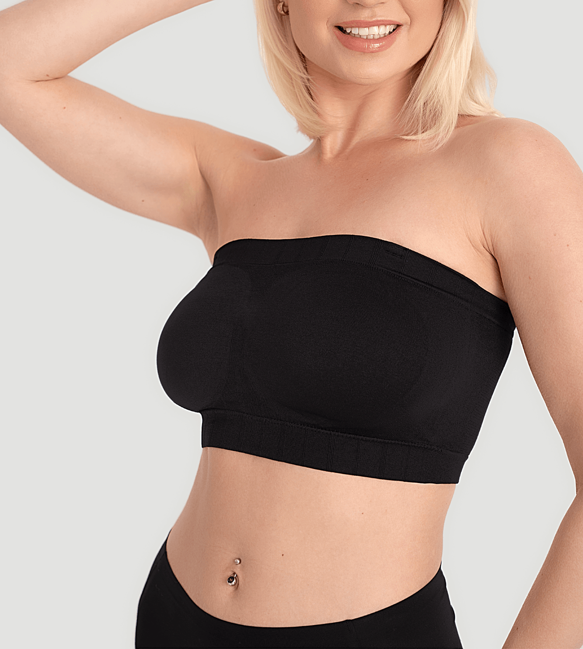 strapless bandeau bralette