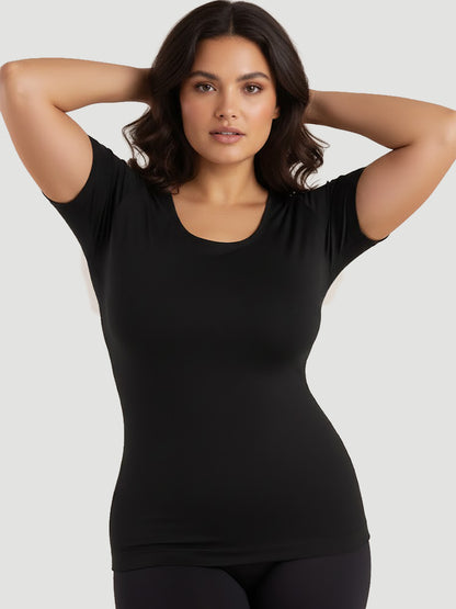 Short-Sleeve Shaping Smoothing Top