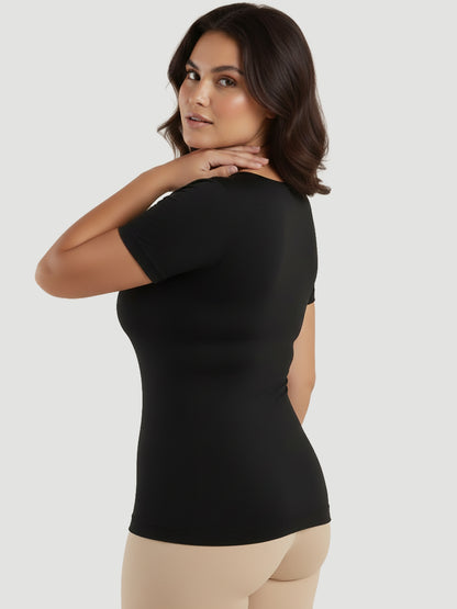 Short-Sleeve Shaping Smoothing Top