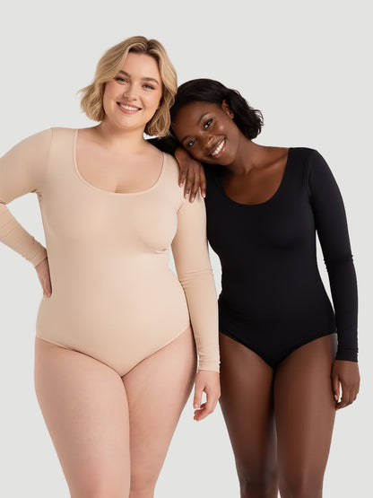 Long-Sleeve Seamless Sculpt Shapewear Bodysuit