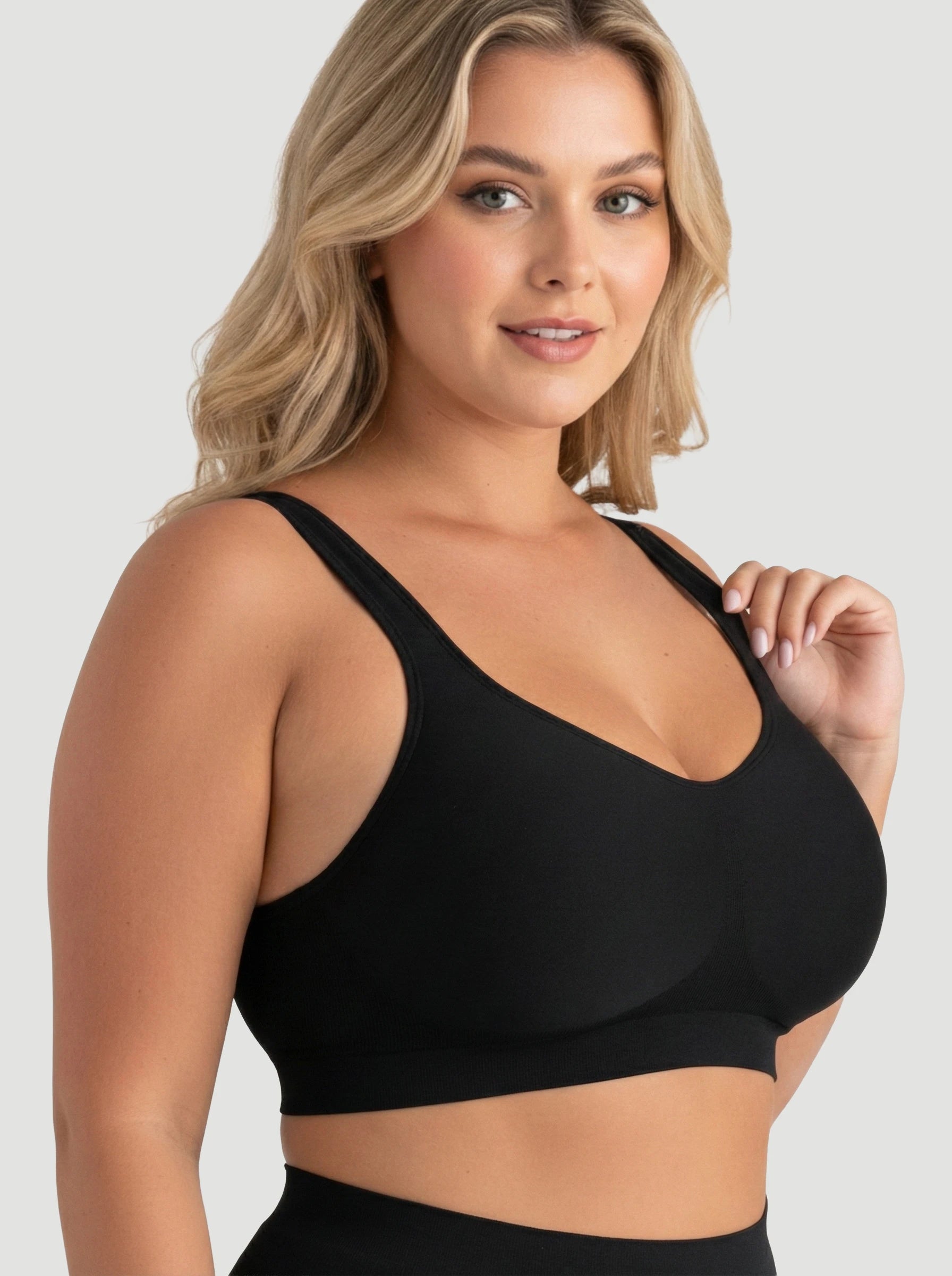 Adjustable Wire Free Shaper Bra (Cups A-FF) + FREE Bra Extender