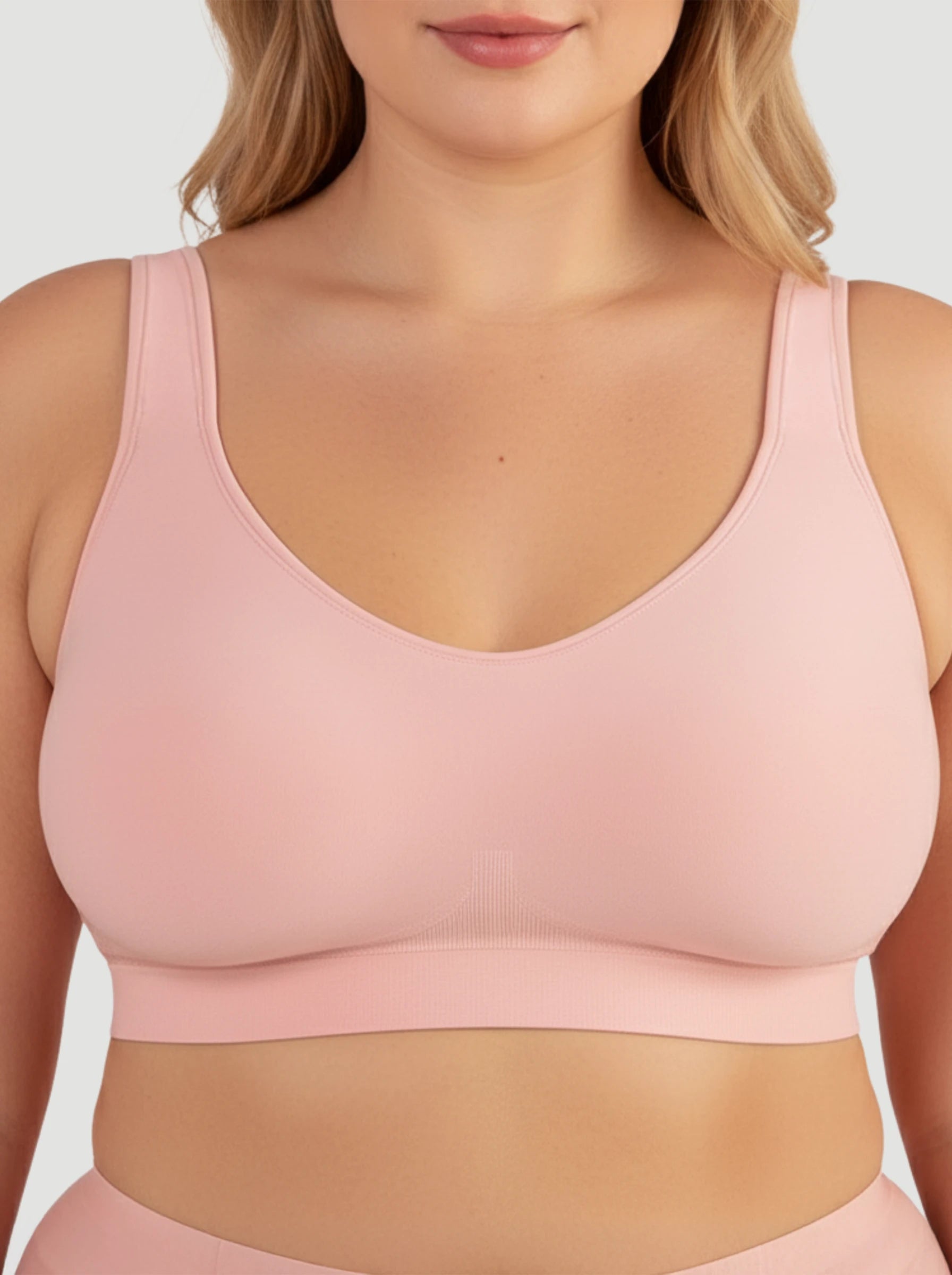 Adjustable Wire Free Shaper Bra (Cups A-FF) + FREE Bra Extender