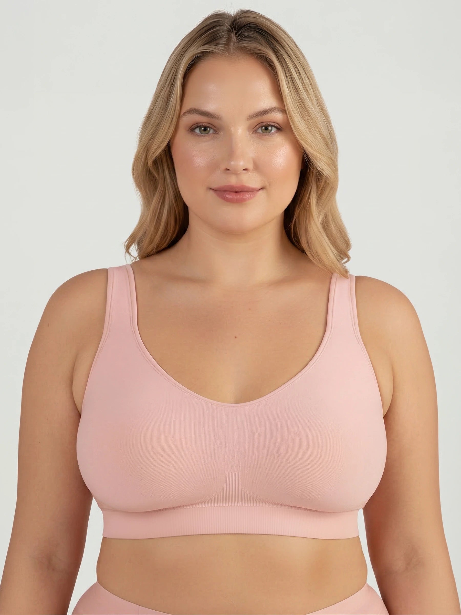 Adjustable Wire Free Shaper Bra (Cups A-FF) + FREE Bra Extender