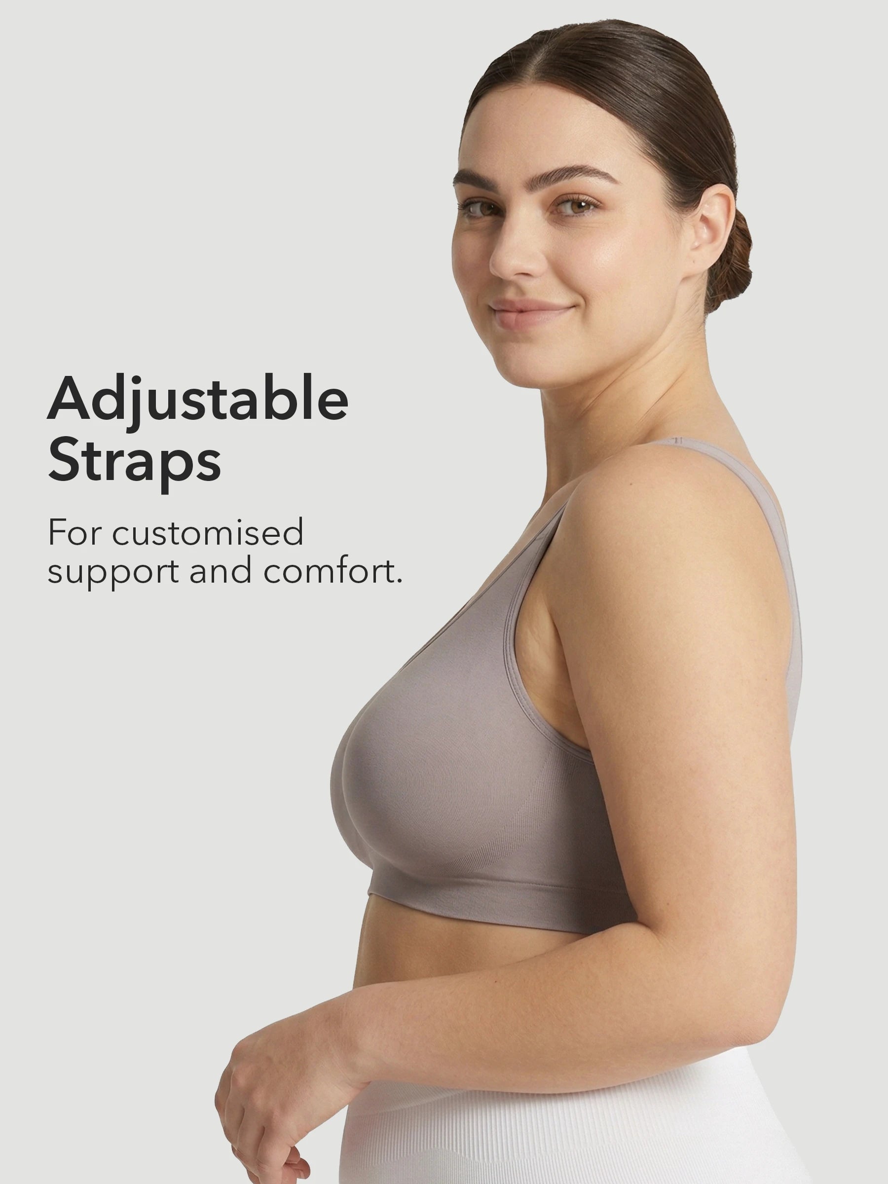 Adjustable Wire Free Shaper Bra (Cups A-FF) + FREE Bra Extender