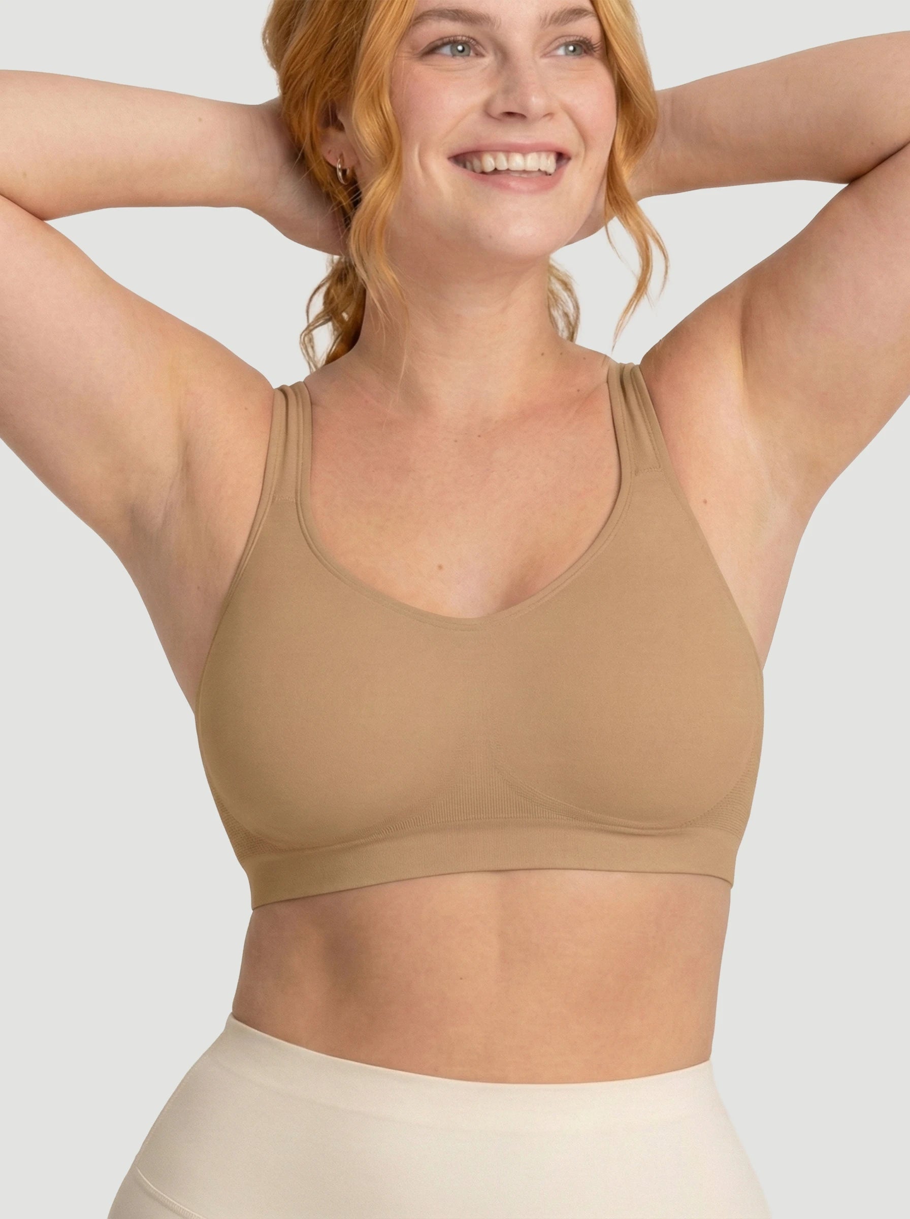 Adjustable Wire Free Shaper Bra (Cups A-FF) + FREE Bra Extender