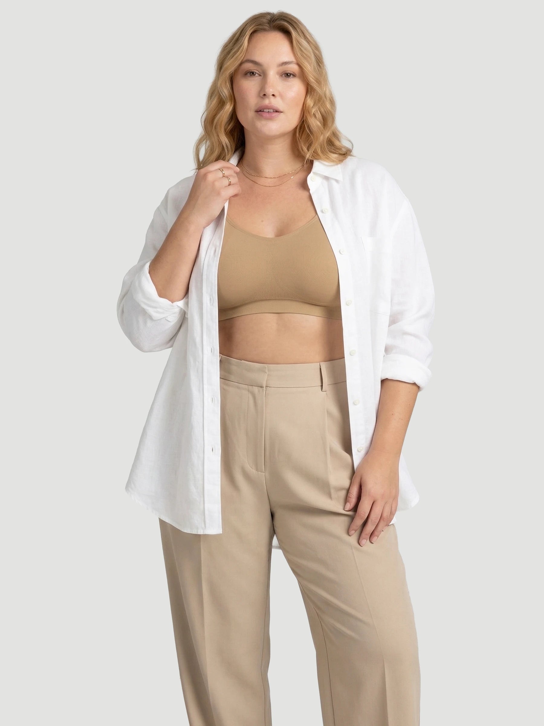 Adjustable Wire Free Shaper Bra (Cups A-FF) + FREE Bra Extender