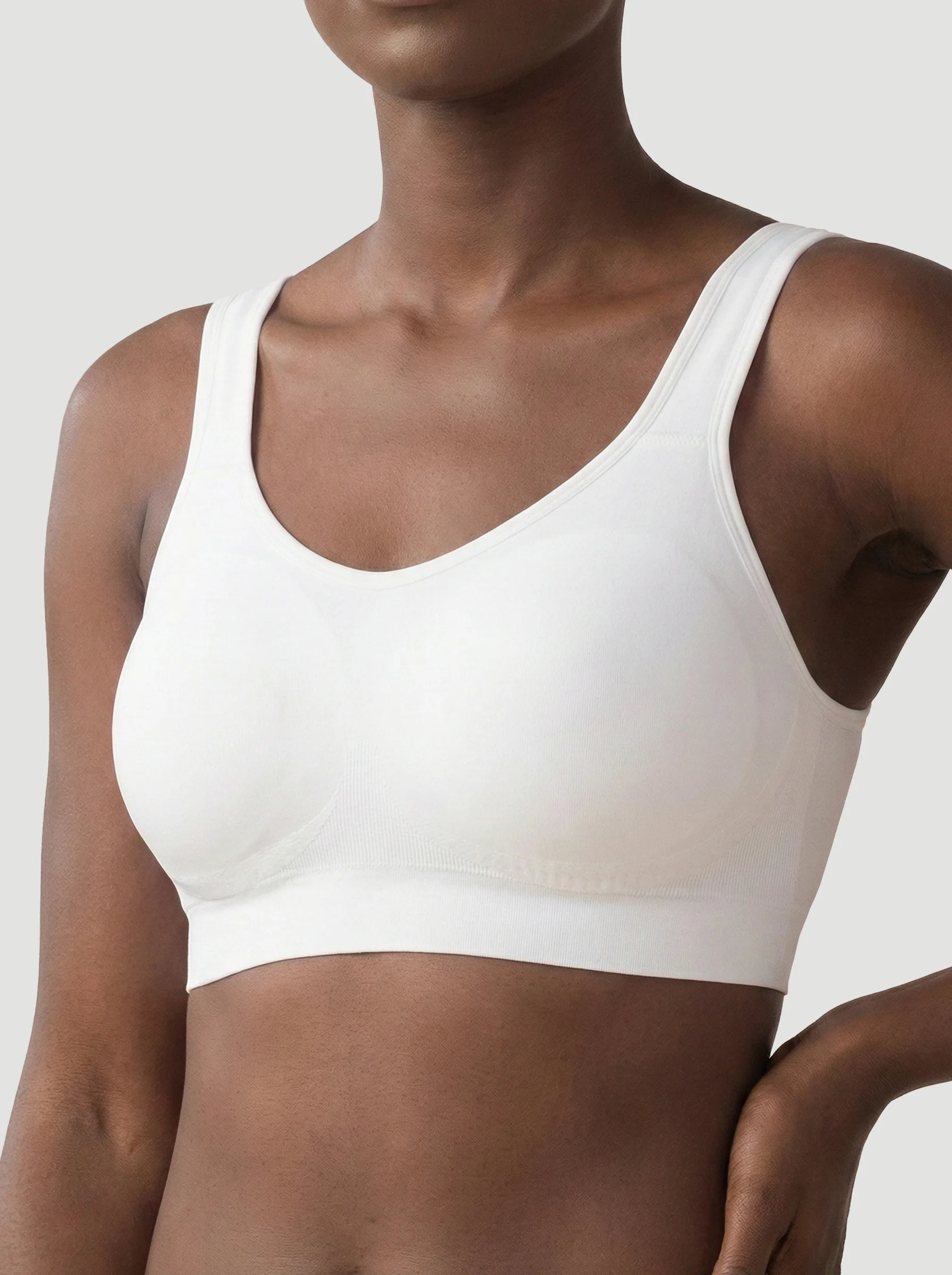 Adjustable Wire Free Shaper Bra (Cups A-FF) + FREE Bra Extender