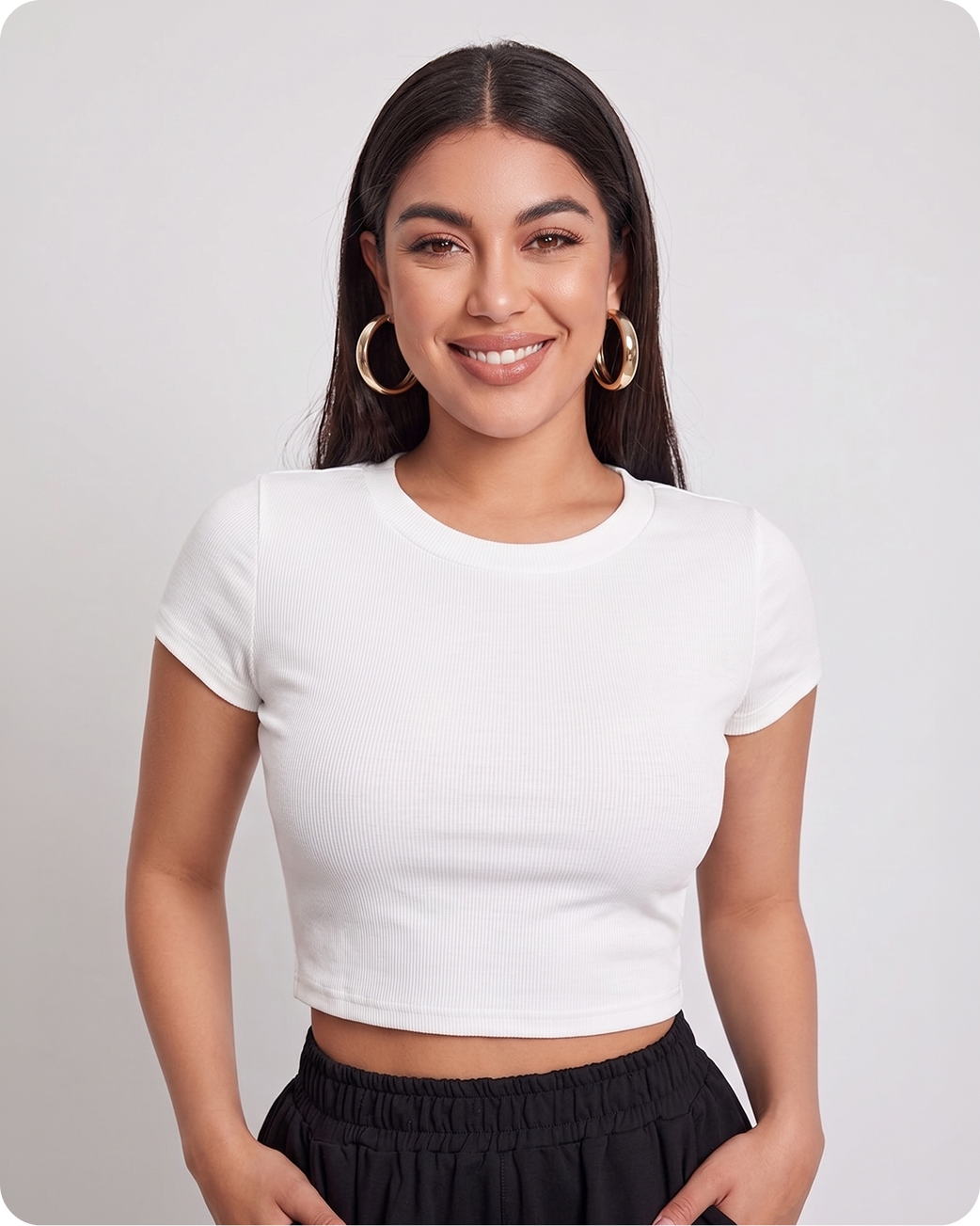 Woman wearing the Conturve Ultimate Comfort Wireless Support Bra