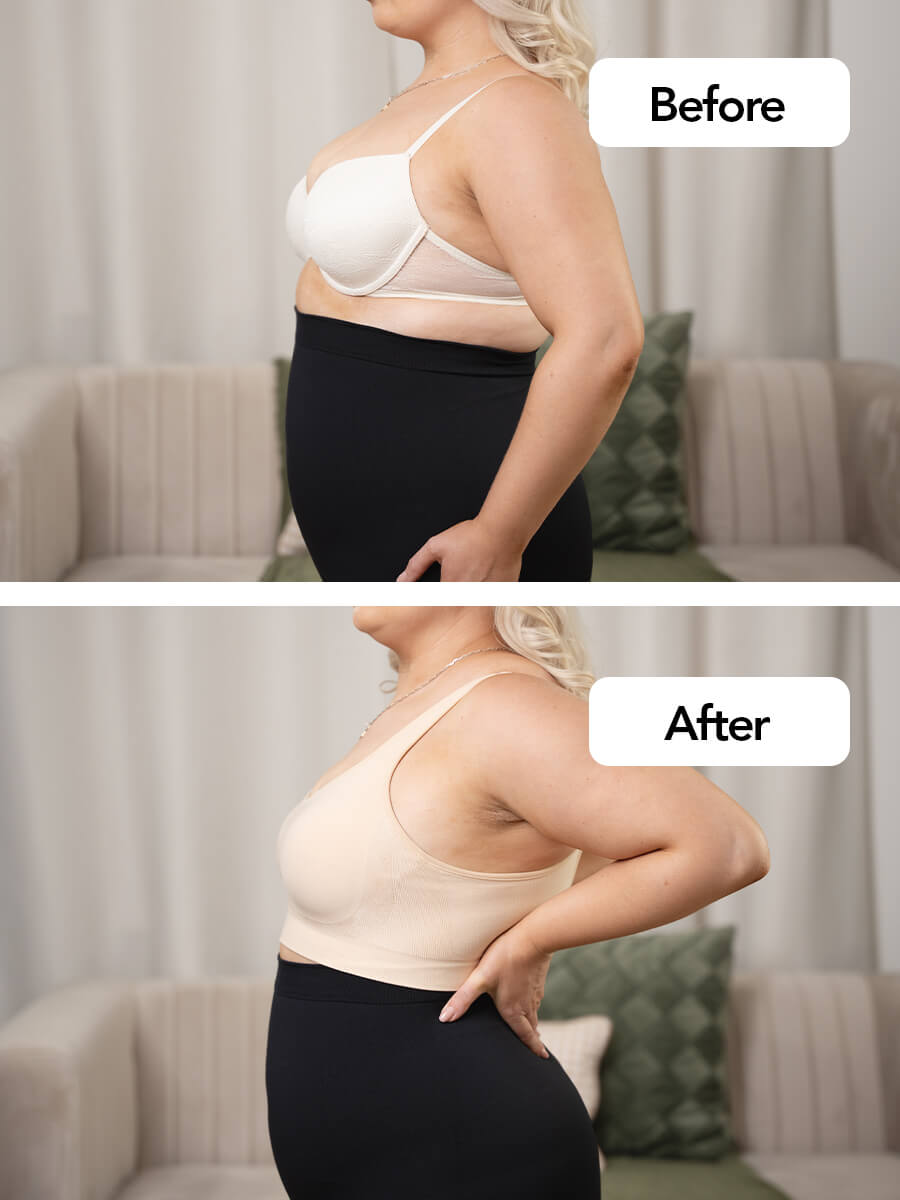 2-Pack Adjustable Wire Free Shaper Bra (Cups A-FF) + FREE Bra Extender