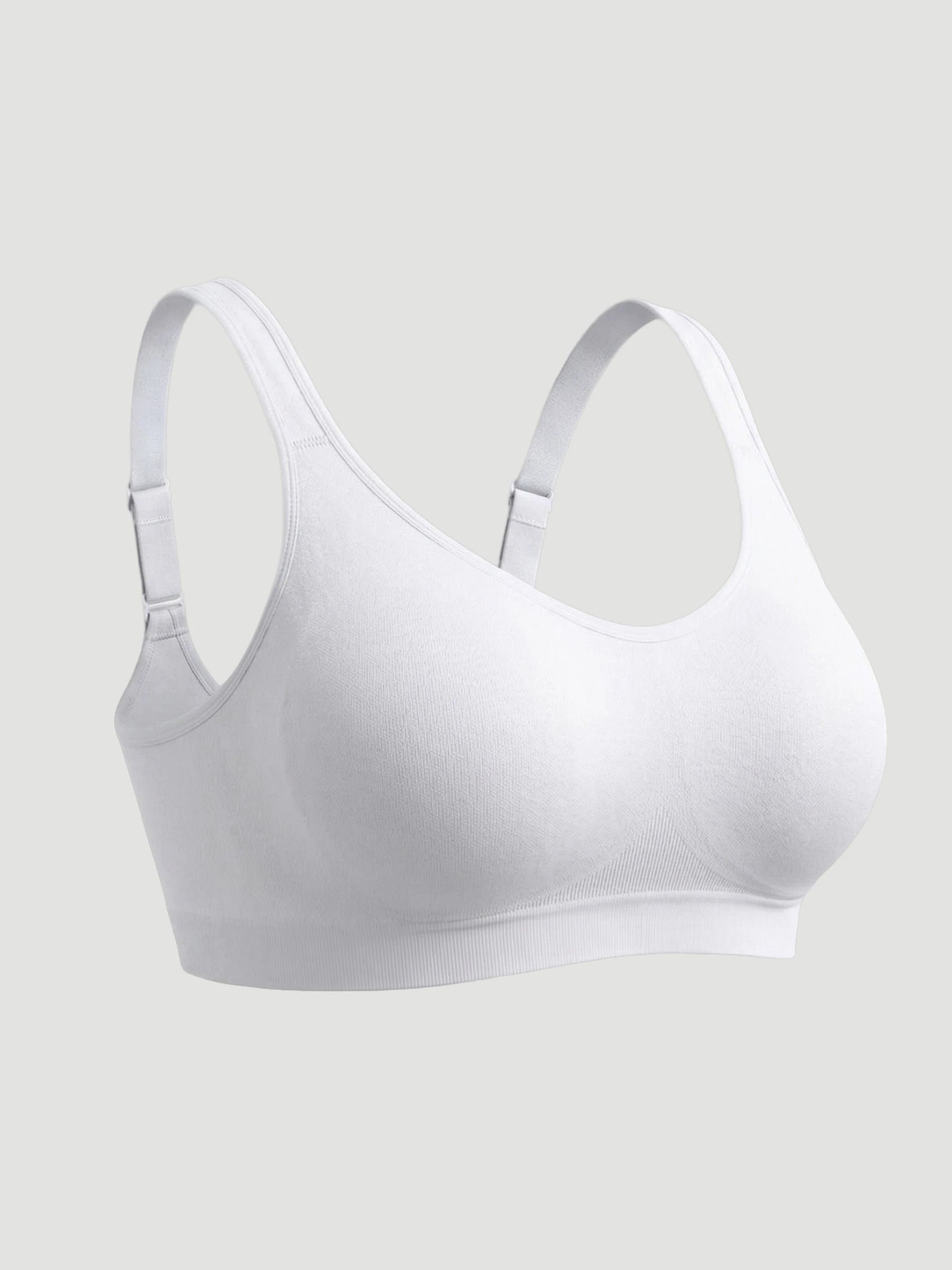 2-Pack Adjustable Wire Free Shaper Bra (Cups A-FF) + FREE Bra Extender