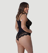 Buy 1, Get 1 FREE Plunging Lace Bodysuit Shaping Thong