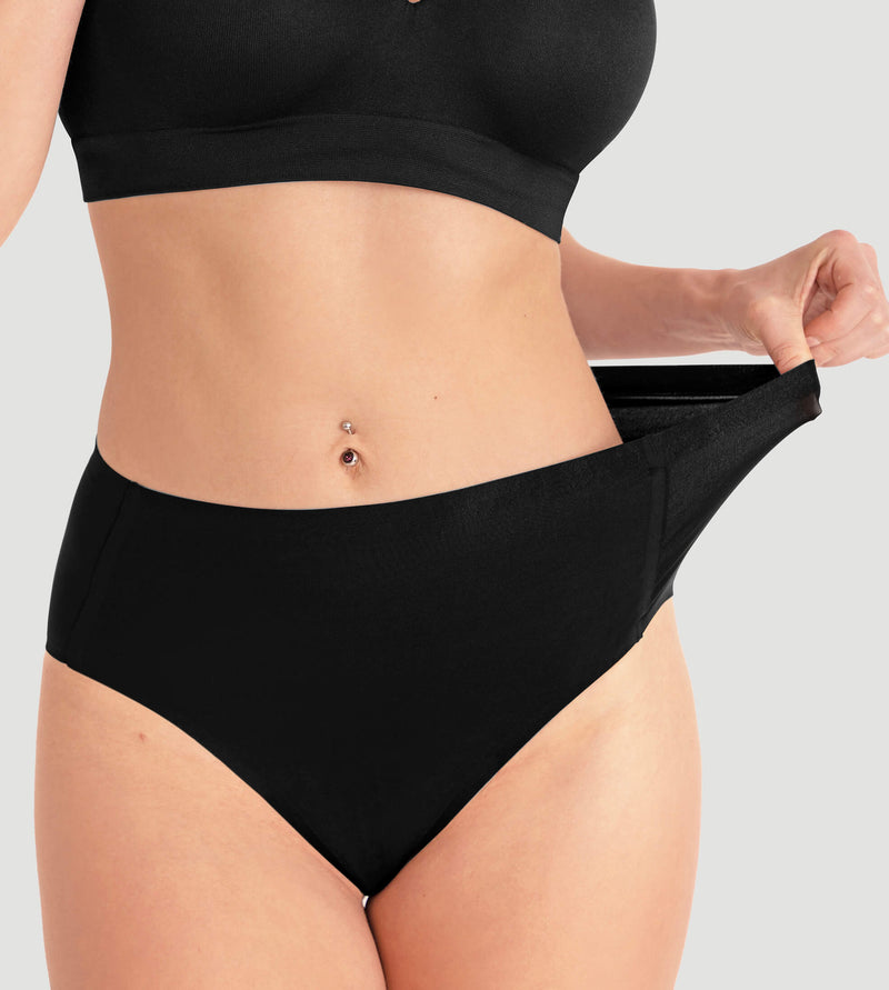 High Waist Seamless Bonded Brief Underwear