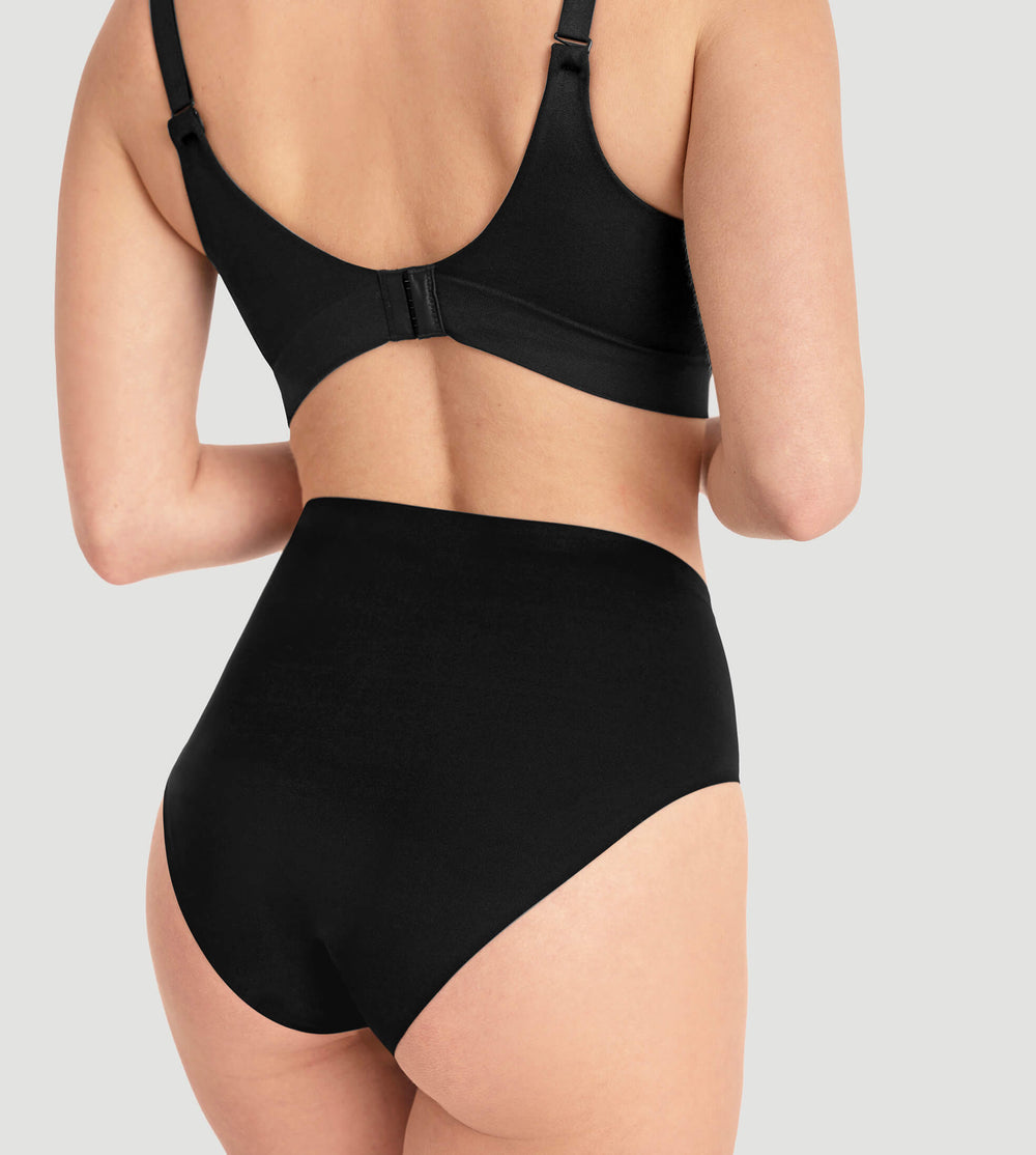 High Waist Seamless Bonded Brief Underwear