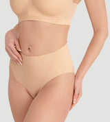 High Waist Seamless Bonded Brief Underwear