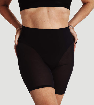 High Waisted Mesh Shaping Shorts