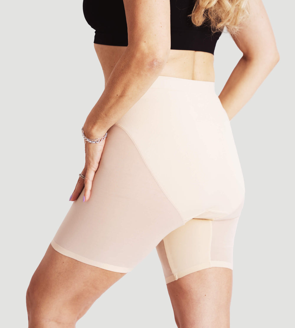 High Waisted Mesh Shaping Shorts