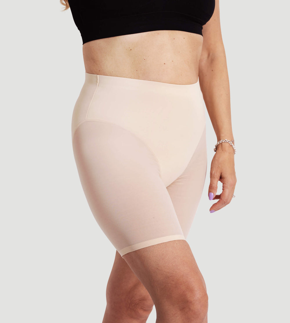 High Waisted Mesh Shaping Shorts