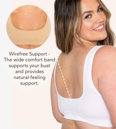 Daily Comfort Throw-on Wirefree Bra AA-DD