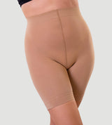 High-Waisted-Anti-Chafe-Shaping-Shorts-Beige-From-Front-View-1