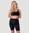 High-Waisted-Anti-Chafe-Shaping-Shorts-Black-From-Full-Body-Front-View-3
