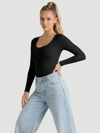 Long-Sleeve Seamless Sculpt Shapewear Bodysuit