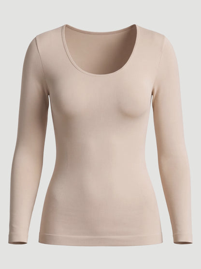 Long-Sleeve Shaping Smoothing Top