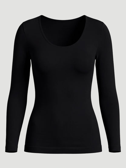 Long-Sleeve Shaping Smoothing Top