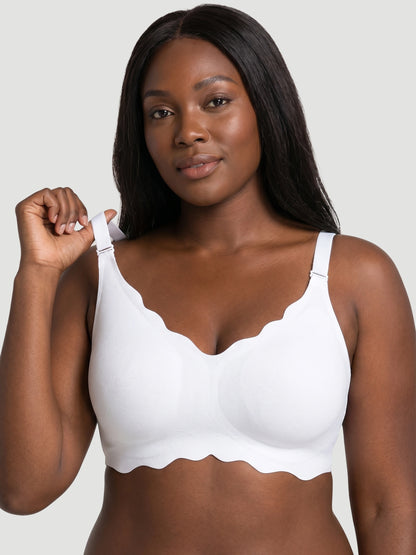 NEW DROP - LIMITED STOCK - Scalloped Push-Up Wireless Jelly Bra
