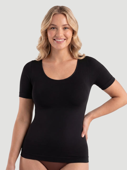 Short-Sleeve Shaping Smoothing Top
