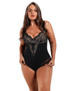 Plunging Lace Bodysuit Shaping Thong
