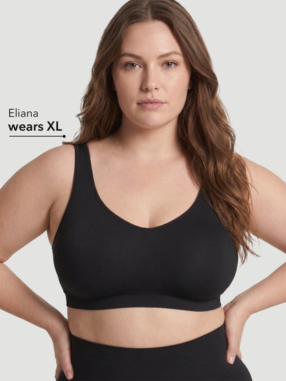 Adjustable Wire Free Shaper Bra (Cups A-FF) + FREE Bra Extender