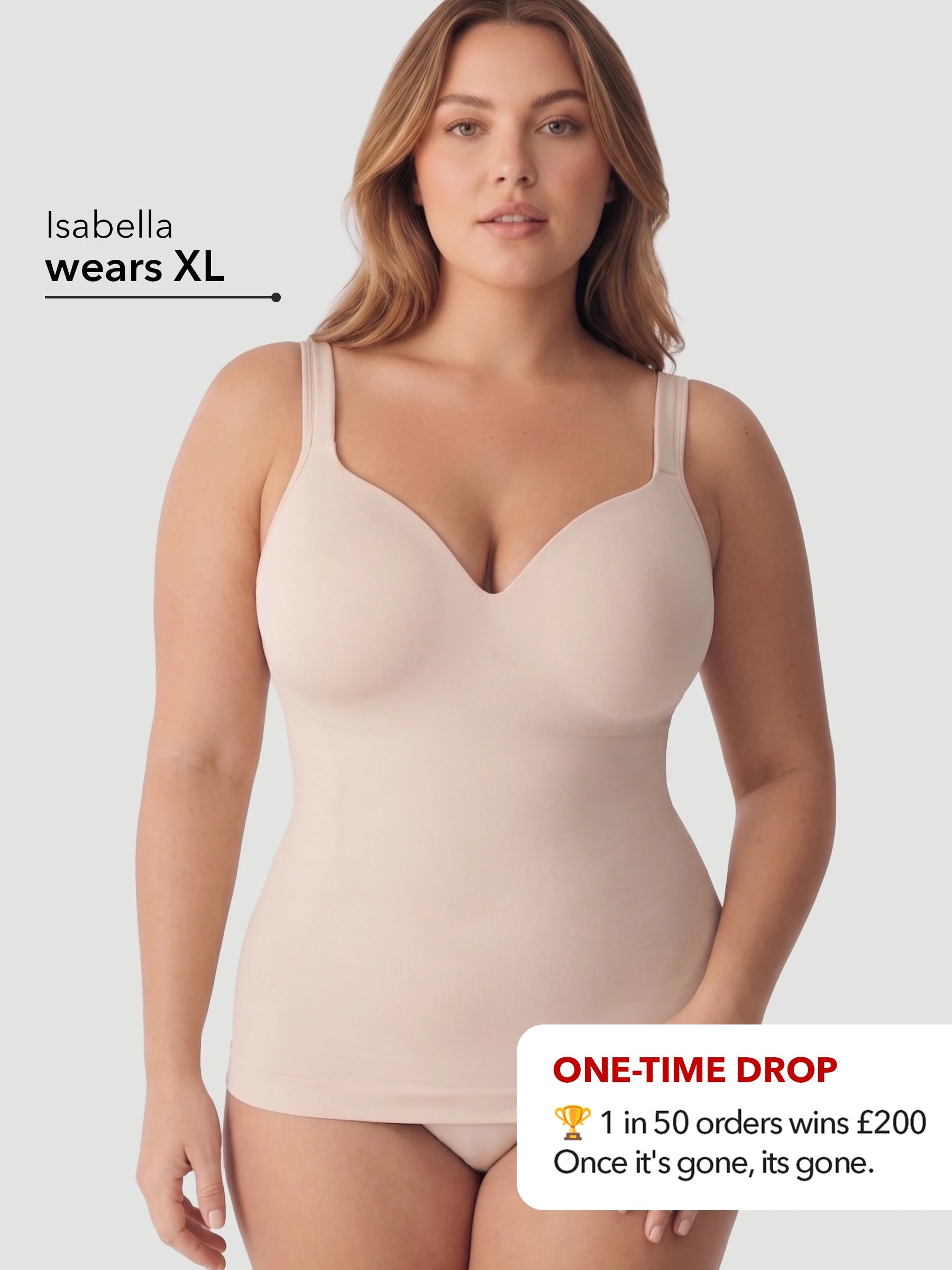 NEW DROP - LIMITED STOCK - Ultimate Comfort Built-In Bra Shaper Cami