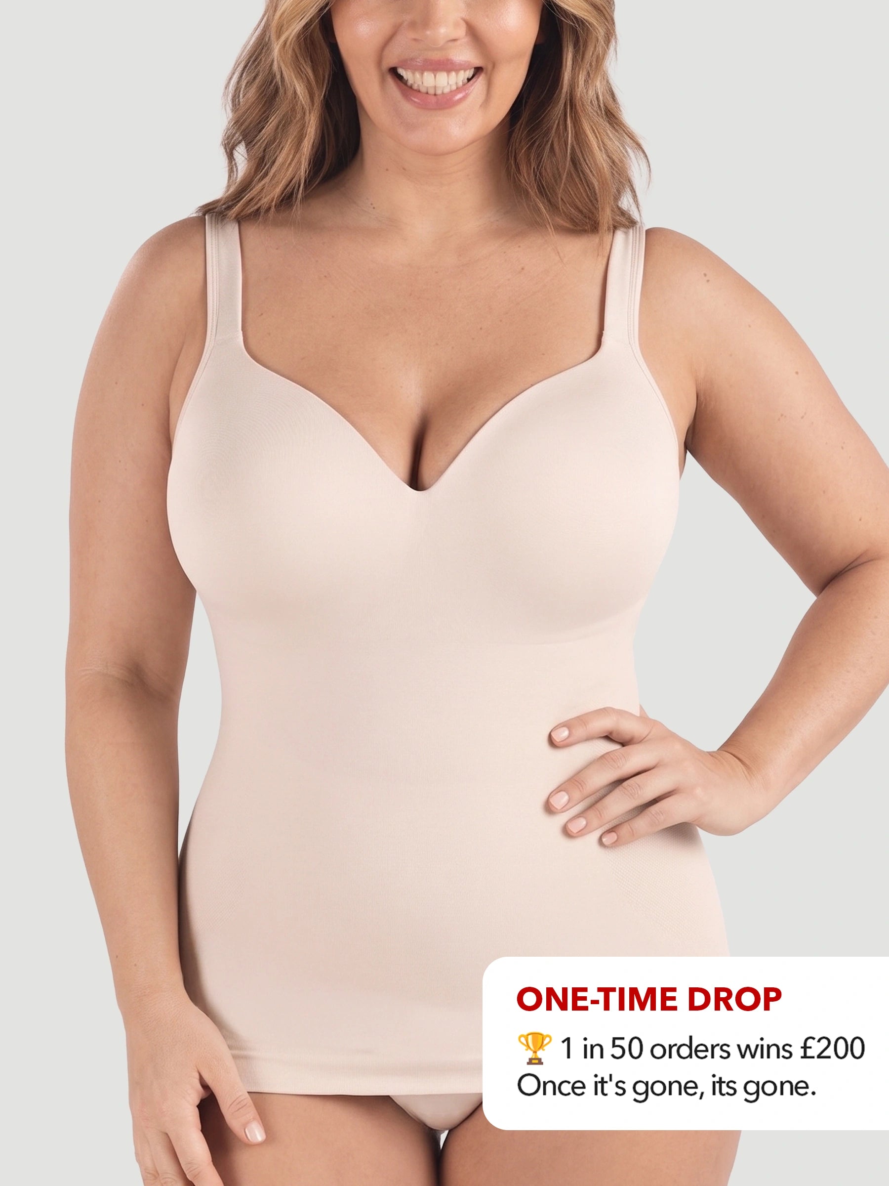 NEW DROP - LIMITED STOCK - Ultimate Comfort Built-In Bra Shaper Cami