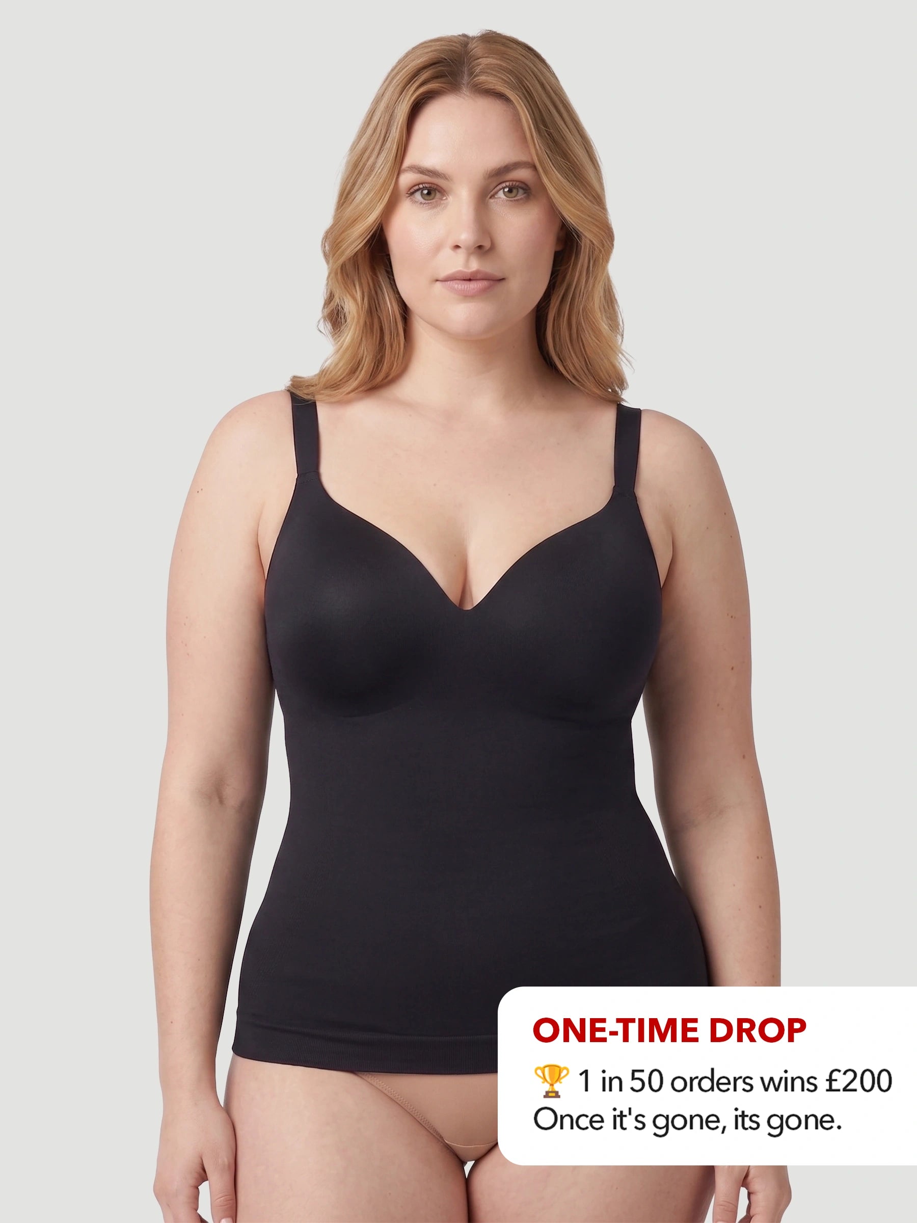 NEW DROP - LIMITED STOCK - Ultimate Comfort Built-In Bra Shaper Cami