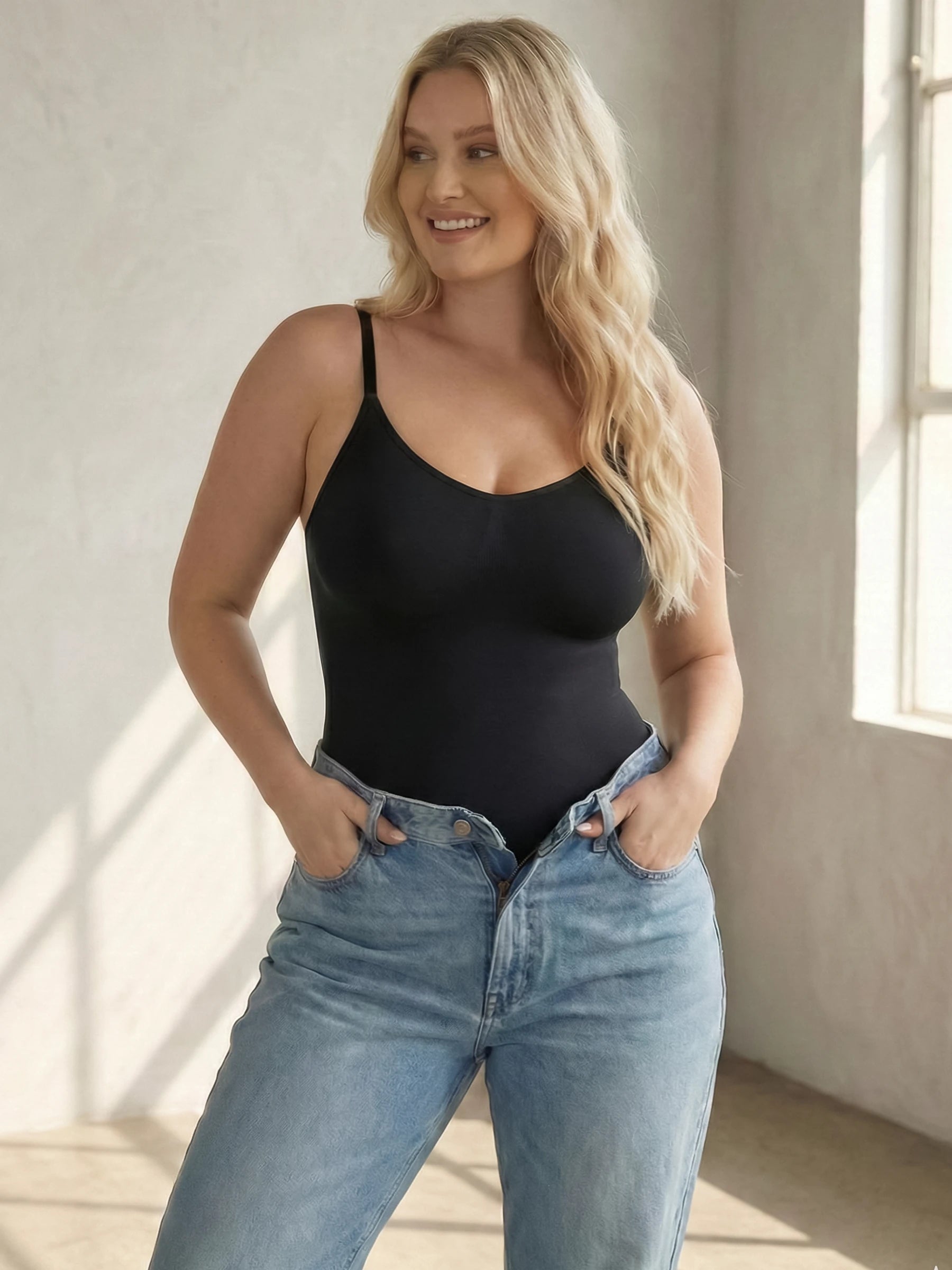 Scoop Neck Bodysuit Shaping Panty